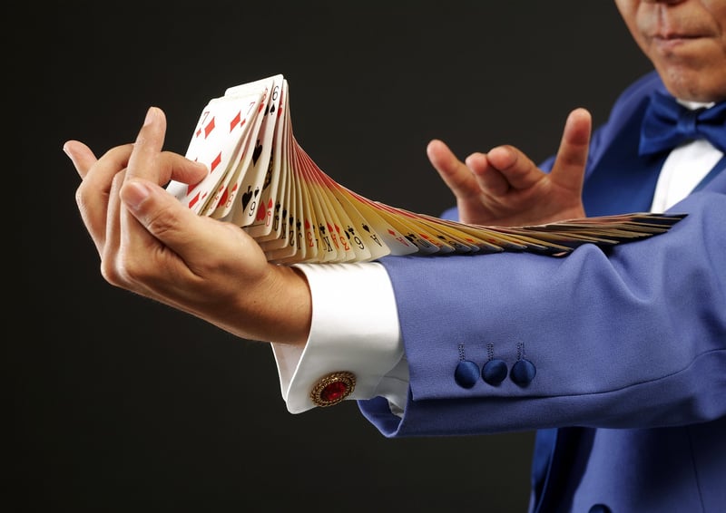 Magician performing magic tricks